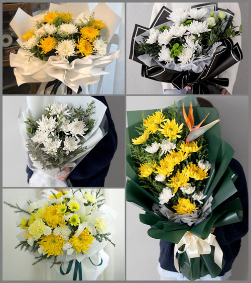 贵州毕节市黔西县定新乡新山村白事花束代送